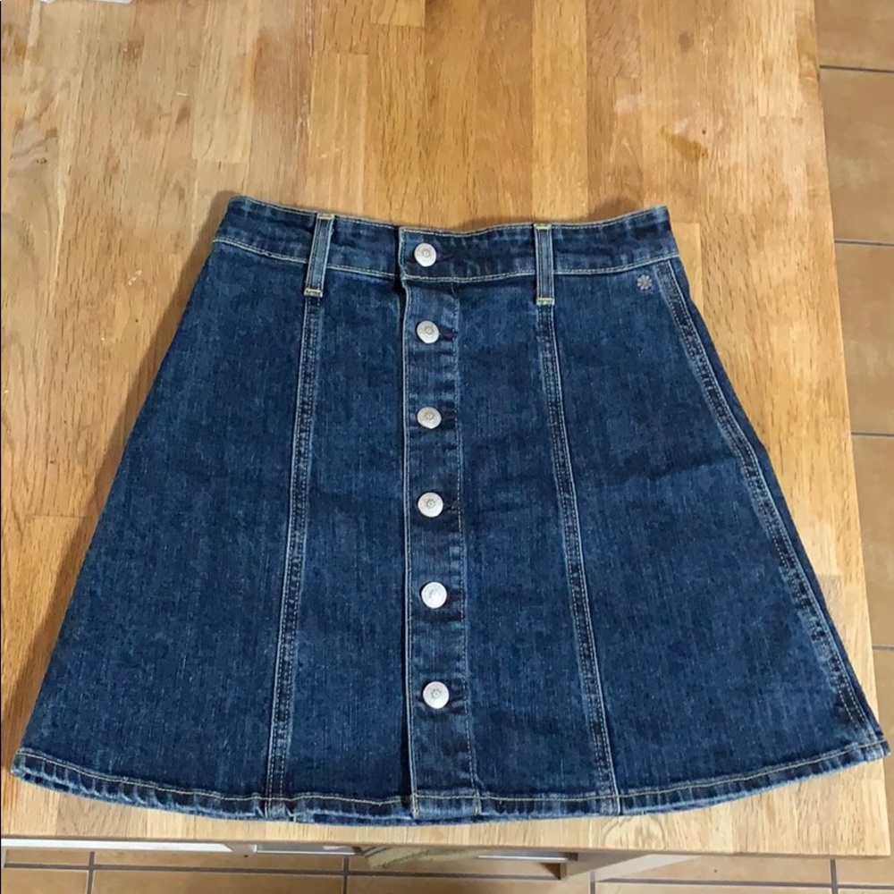 Alexa Chung for AG Kety denim jean skirt